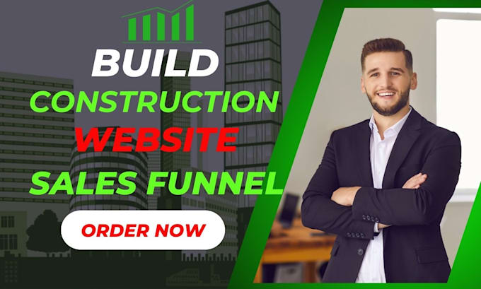 Gig Preview - Build roofing website solar landing page hvac construction and energy website