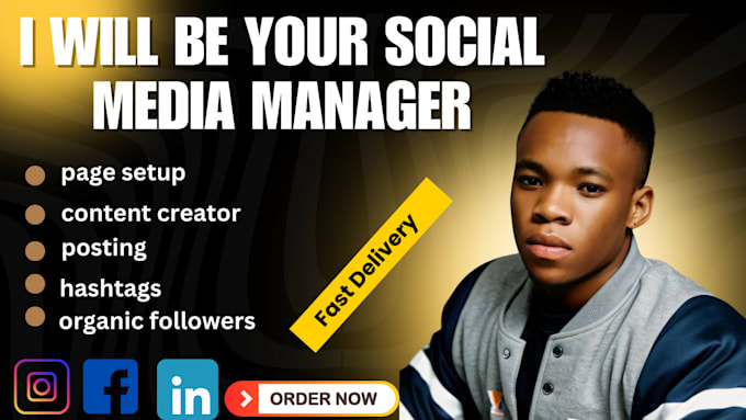 Gig Preview - Be your social media manager and content creator for 1 month