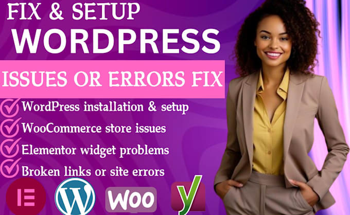 Gig Preview - Help setup wordpress website,fix wordpress issue woocommerce elementor fix, bugs