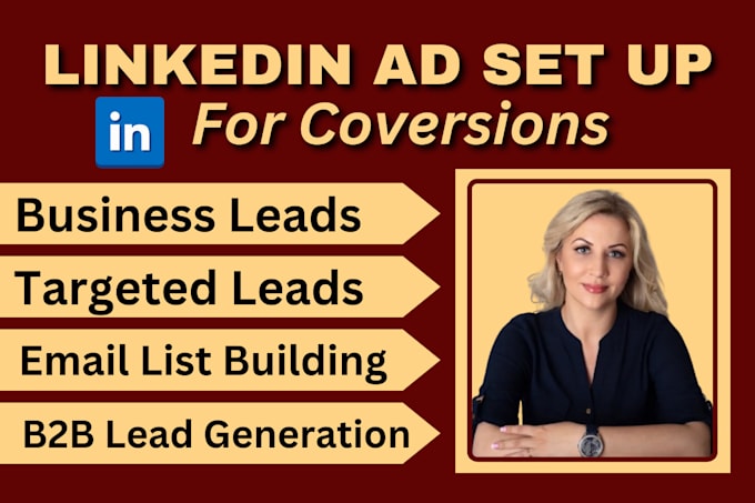 Gig Preview - Make your leads and sales rise with linkedin ads