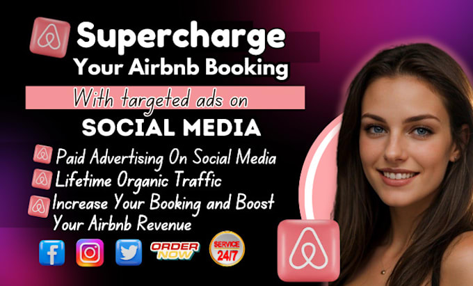 Gig Preview - Do airbnb promotion, airbnb marketing, airbnb listing and vrbo for booking