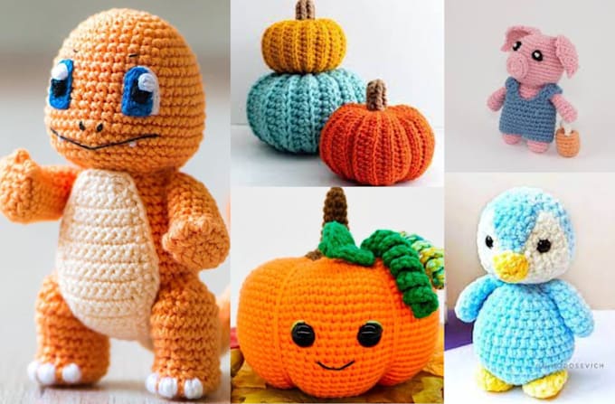 Gig Preview - Write detailed amigurumi crochet pattern toys with picture and video for etsy