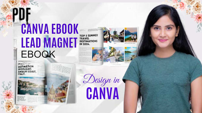 Gig Preview - Canva ebook design, lead magnet, workbook, ebook formatting design for amazon kd