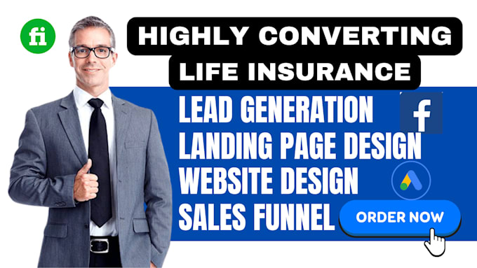 Bestseller - exclusive  life insurance lead  landing page insurance website sales funnel