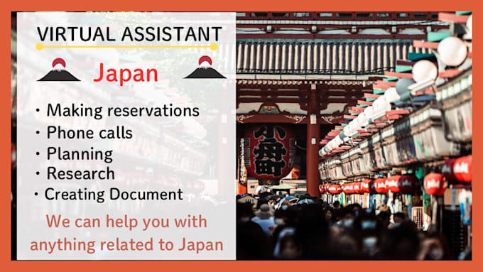 Gig Preview - Be your virtual assistant in japanese