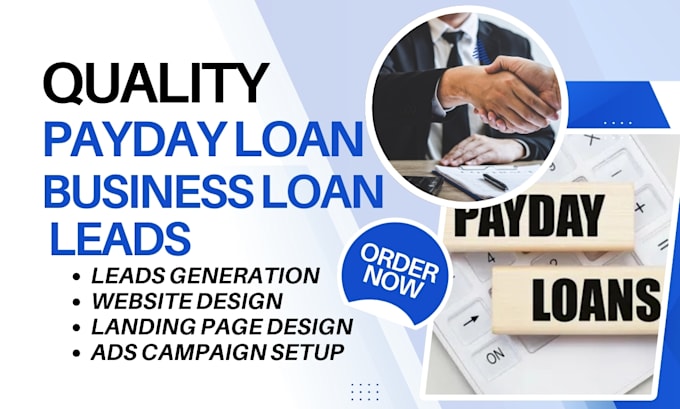 Gig Preview - Generate payday loan leads business loan leads payday loan website payday leads