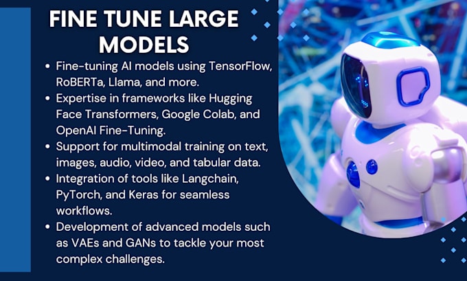 Bestseller - finetune large models and provide ai solutions