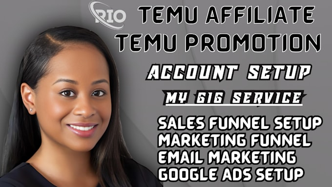 Gig Preview - Setup complete sales funnel for temu affiliate link promotion