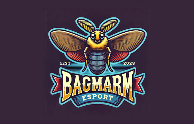 Gig Preview - Do awesome bagworm moth mascot logo with express delivery