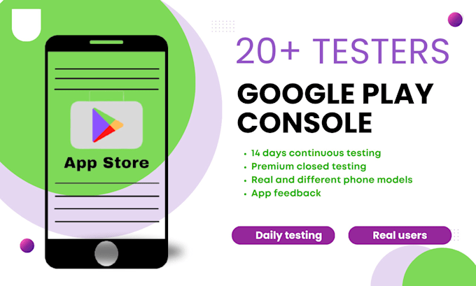 Bestseller - provide real 12 testers or 20 app testers for google play console closed testing