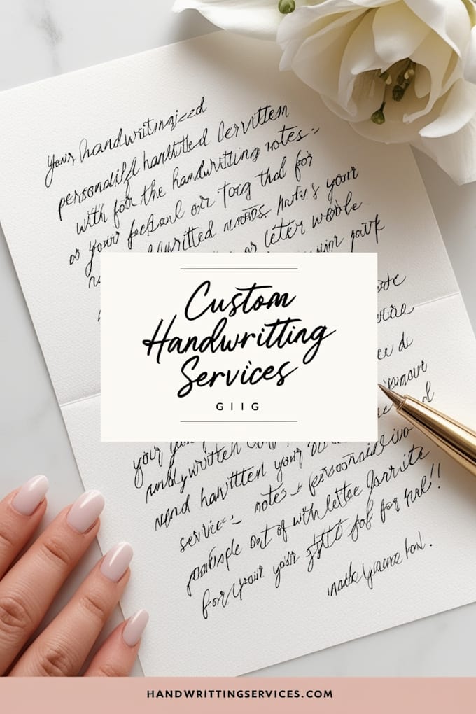 Gig Preview - Deliver professional handwriting and typing services