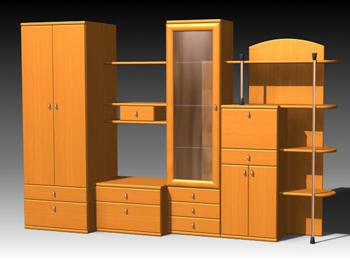 Gig Preview - Do woodworking 3d model of furniture and technical drawing, cabinet