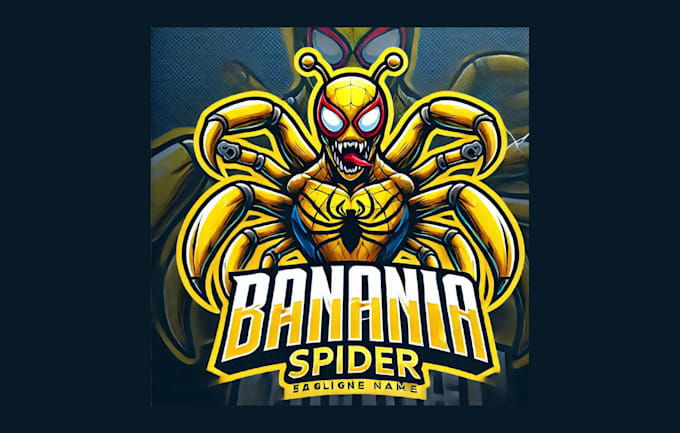 Bestseller - do crative banana spider mascot logo in very short time