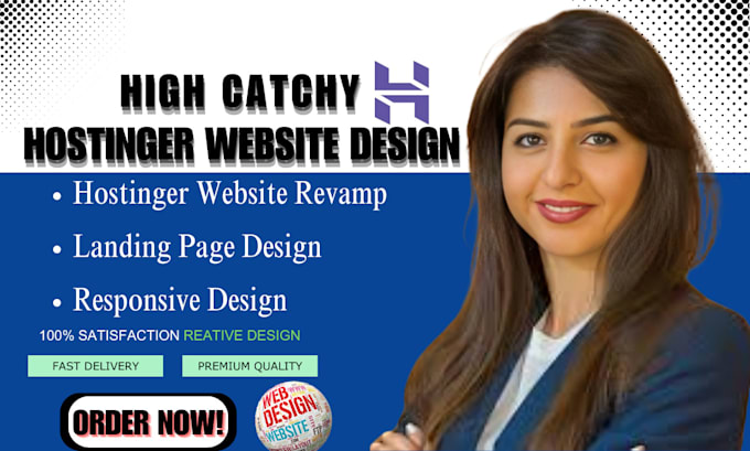 Gig Preview - Redesign hostinger website builder, hostinger SEO siteground for online store