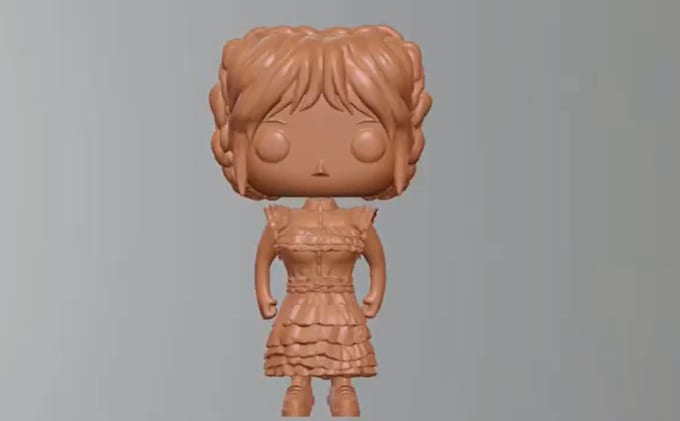 Gig Preview - Do 3d action figure funko pop 3d sculpture model 3d bjd toy for 3d printing