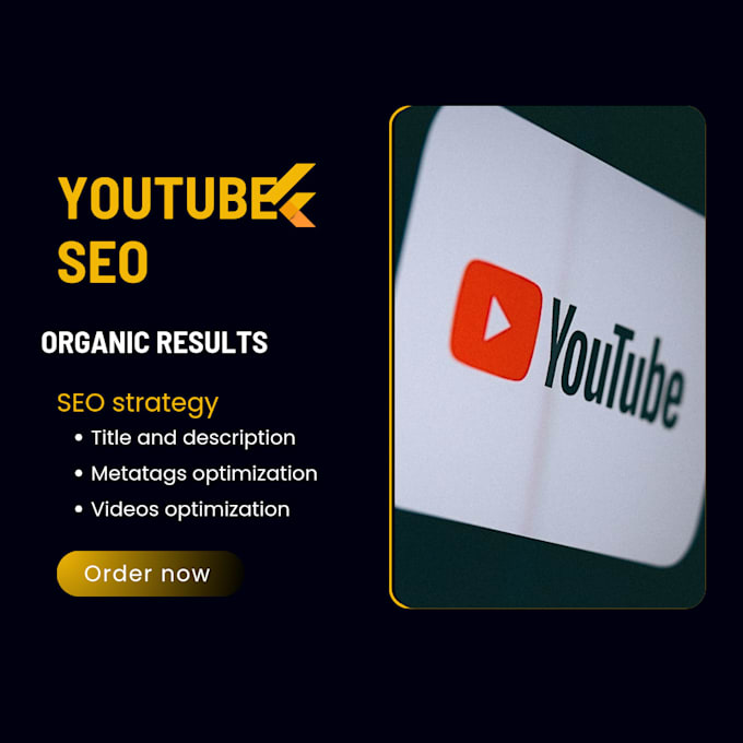 Gig Preview - Optimize youtube videos SEO for top ranking