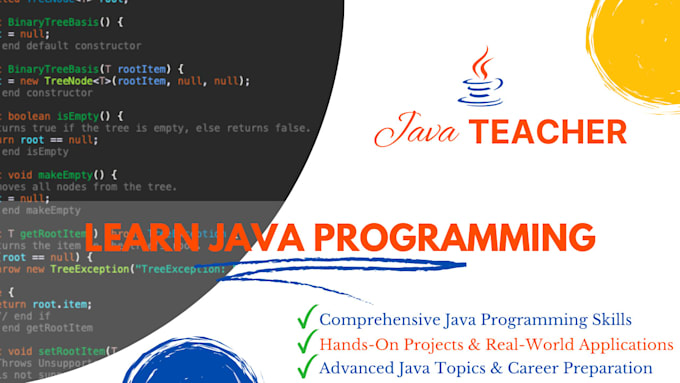 Gig Preview - Teach you java programming from beginner to advanced levels