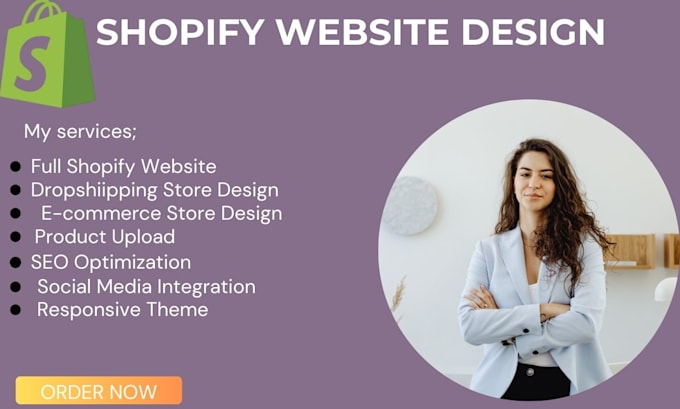 Gig Preview - Set up shopify website design and redesign,shopify dropshipping store