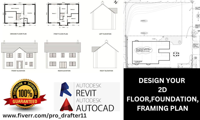 Gig Preview - Design your 2d floor plan, framing plan or foundation plan