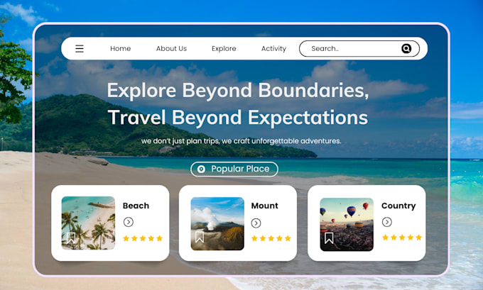 Gig Preview - Create an SEO optimized wordpress tourism website