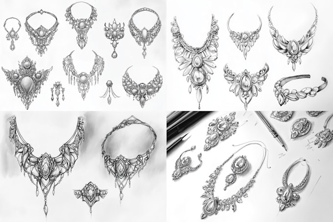 Gig Preview - Professional jewelry sketch design your concept