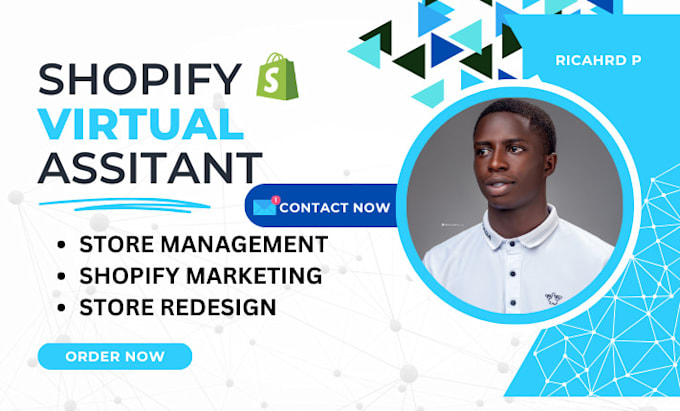 Gig Preview - Be shopify manager for complete shopify marketing, shopify virtual assistance