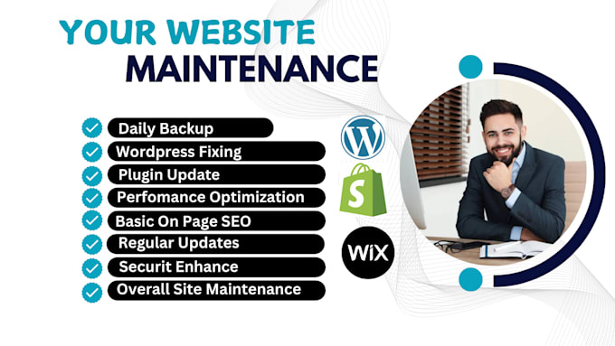 Gig Preview - Provide professional wordpress website maintenance, help and support