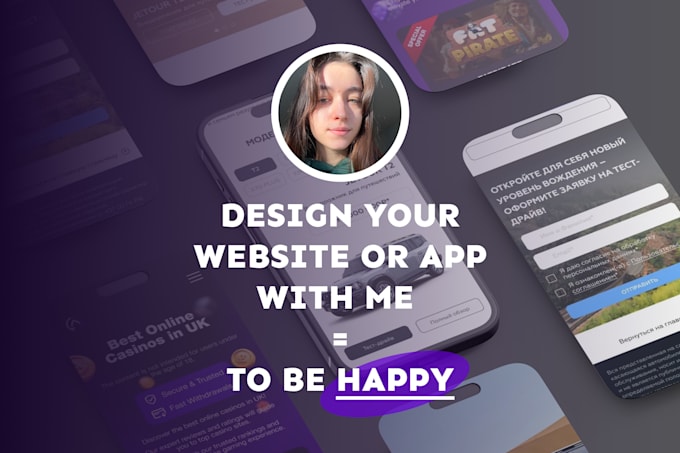 Gig Preview - Design for a website or app