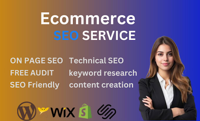 Gig Preview - Provide ecommerce SEO services for your woocommerce or shopify website