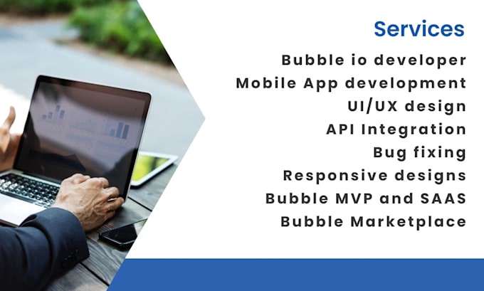 Gig Preview - Bubble io bubble io developer bubble mvp bubble saas bubble ai adalo app