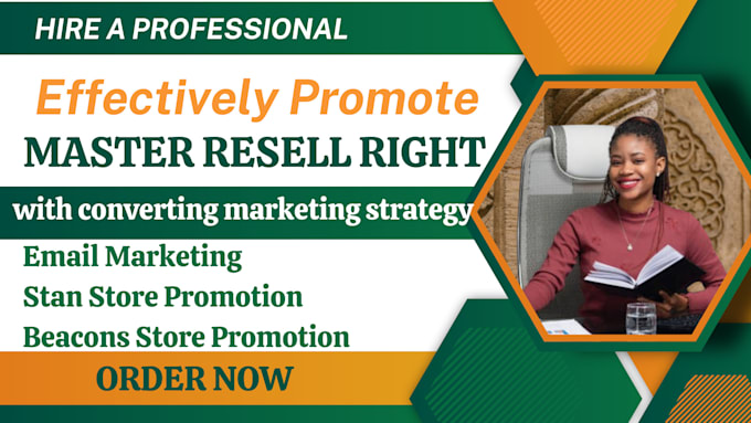 Gig Preview - Effectively promote your master resell rights with converting marketing strategy