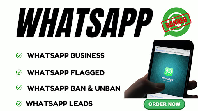 Gig Preview - Fix whatsapp ban recover whatsapp business unbanned flagged account marketing