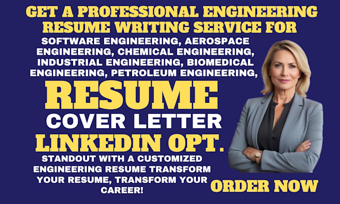 Gig Preview - Craft engineering, software, aerospace, chemical, industrial, petroleum resume