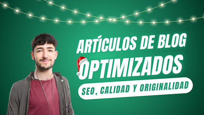 Gig Preview - Escribiré artículos y publicaciones de blog para SEO