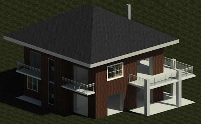 Gig Preview - Do your architectural drawing 3d rendering 3d modeling house site plan revit 3ds