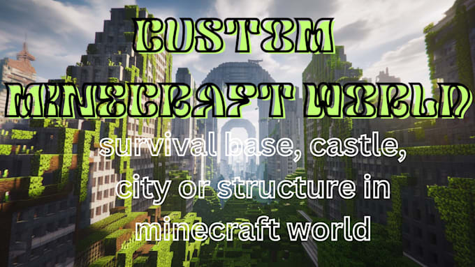 Bestseller - create a custom castle, city, terrain and structure in minecraft server world