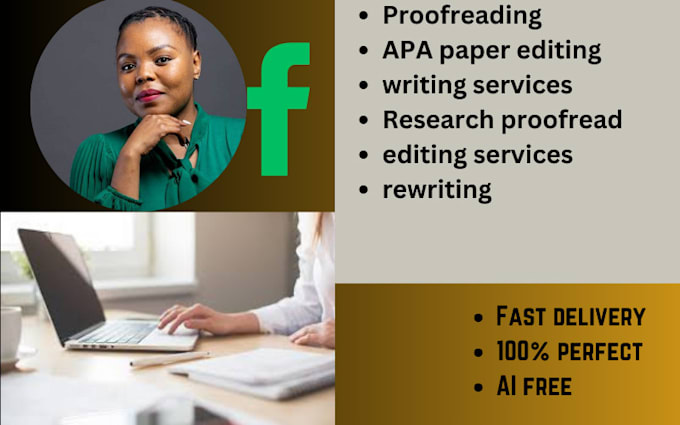 Gig Preview - Professionally proofread, edit and rewrite your apa paper within 12hrs