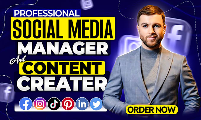 Gig Preview - Be your social media marketing manager and personal assistant