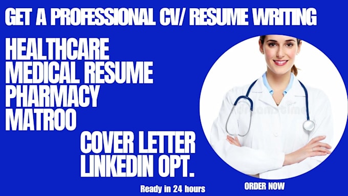 Gig Preview - Write resume and CV for healthcare medical and nursing