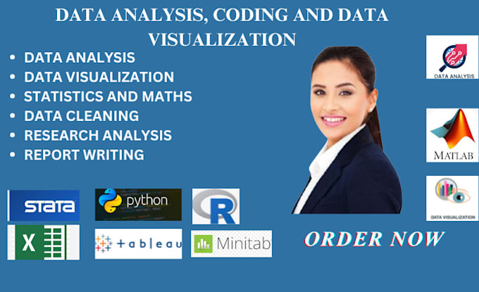 Gig Preview - Do data analysis,visualization,statistics in spss,tableau,r,python,excel,stata