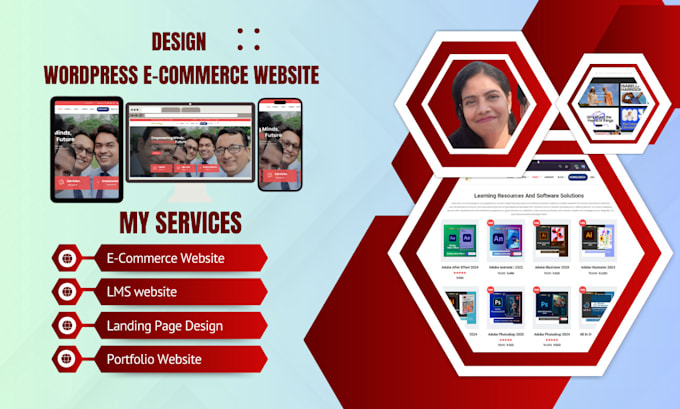 Gig Preview - Design and develop your wordpress ecommerce or business website