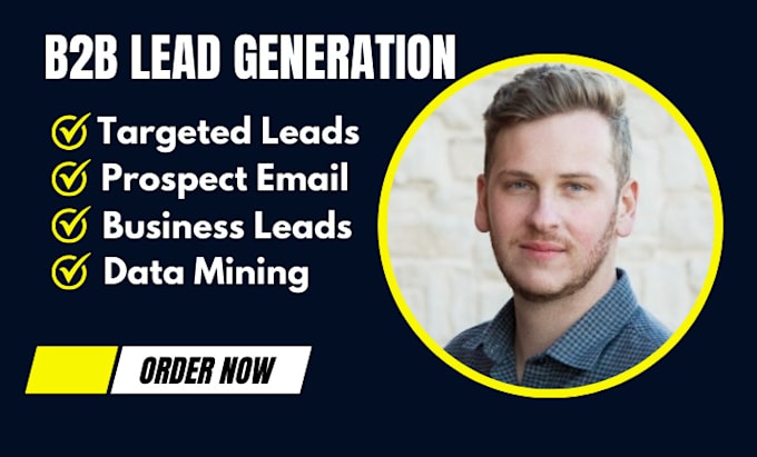 Gig Preview - Do b2b lead generation, linkedin lead, business leads and email list building