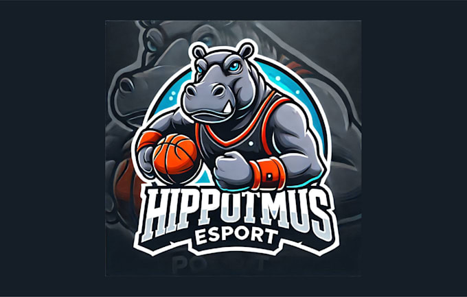 Gig Preview - Make hippopotamus mascot logo for your company