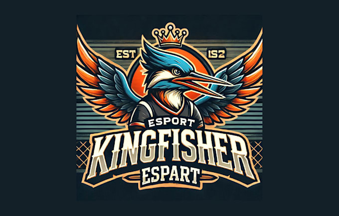 Gig Preview - Do amazing kingfisher mascot logo with unlimited revision