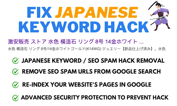 Gig Preview - Fix japanese keyword hack from any wordpress website