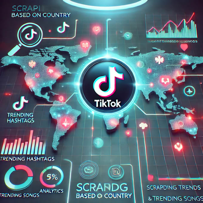 Gig Preview - Scrape tiktok hashtag trends and extract data by category