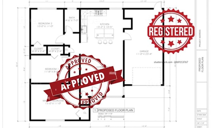 Gig Preview - Do califonia pe stamp, florida, taxes stamp license architect for city permit