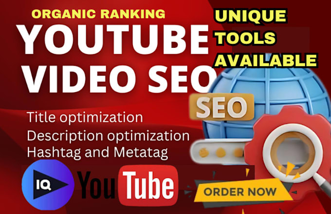 Gig Preview - Do best organic youtube video SEO expert optimization channel growth manager