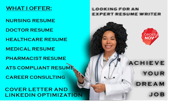 Gig Preview - Craft nursing healthcare doctor pharmacy resume or other medical tied profession