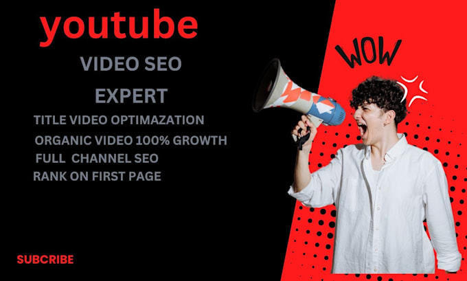 Gig Preview - Do youtube video seo ranking organic my channel